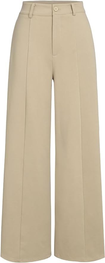 CIDER Solid Wide Leg Trousers