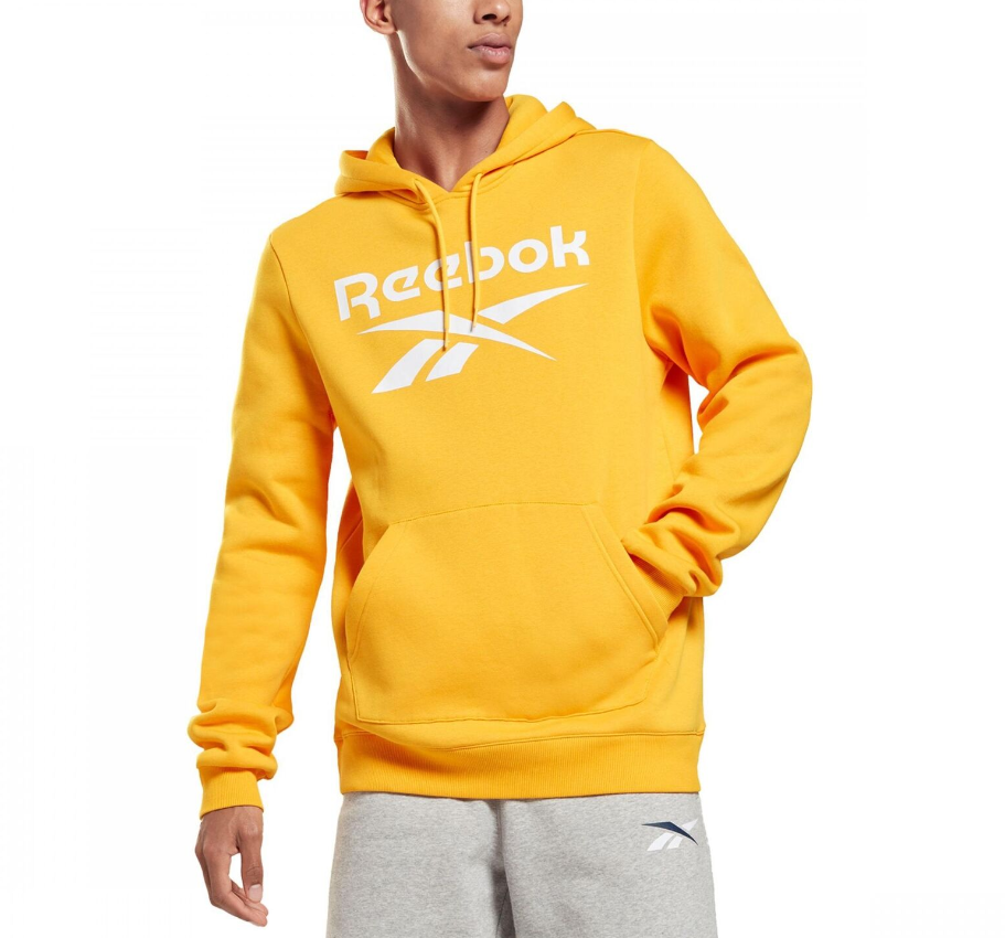 reebok Men's Logo-Print Fleece Pullover Hoodie S