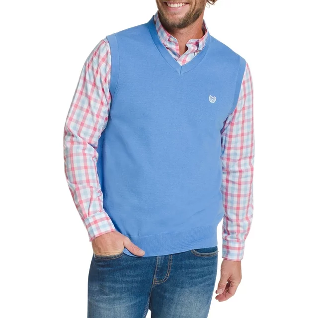 Chaps Mens Sleeveless Fine Gauge Sweater Vest Size S-2XL