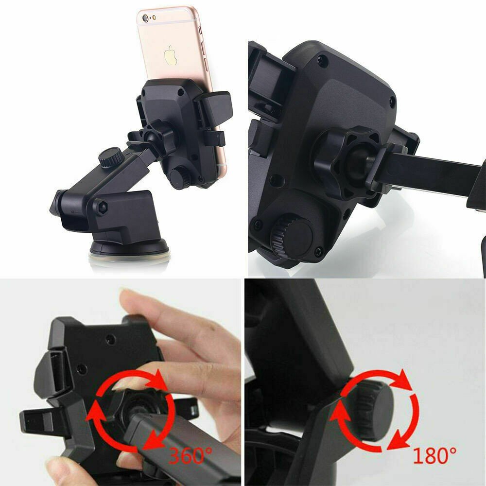 360° Universal Mount Holder Car Stand Windshield For Mobile Cell Phone GPS