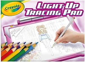 Crayola Light Up Tracing Pad - Pink, Drawing Pads for Kids, Kids Toys, Light Box, Birthday Gifts for Girls & Boys, Ages 6+ [Amazon Exclusive]