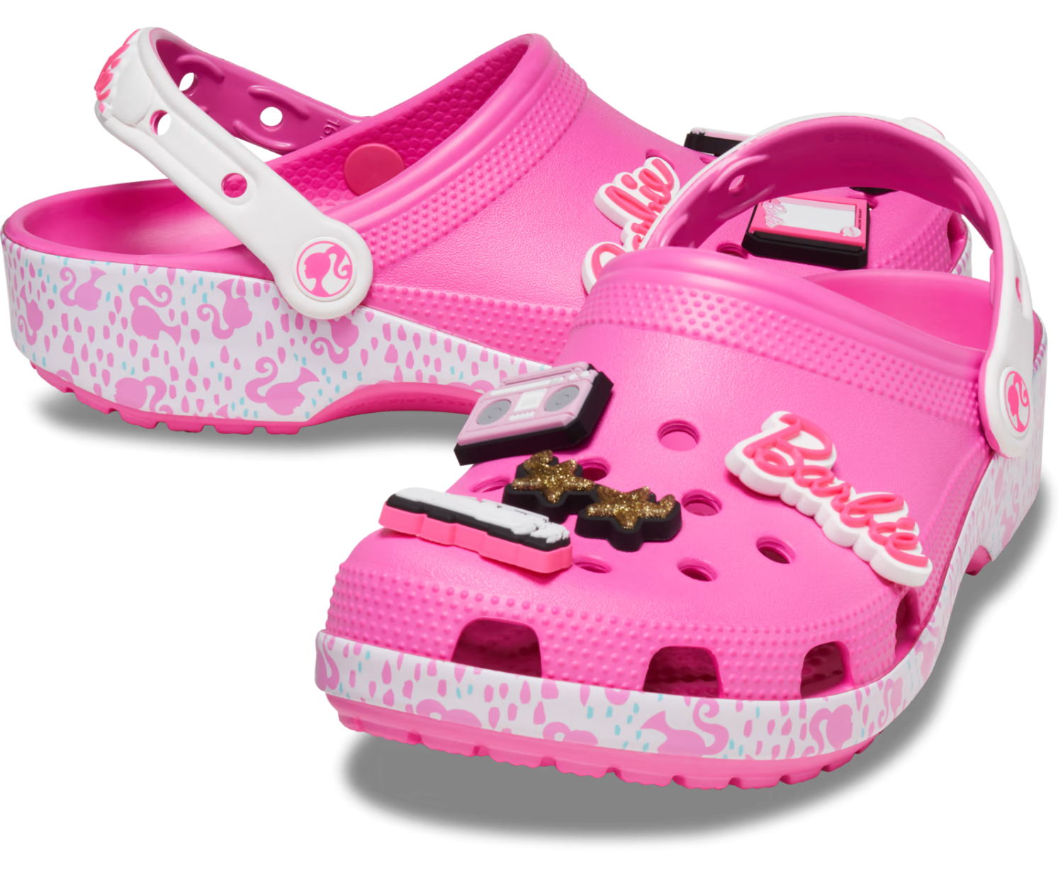 Crocs x Barbie Classic Clog Electric Pink Women's Size 6W 7W 8W 9W 10W NEW