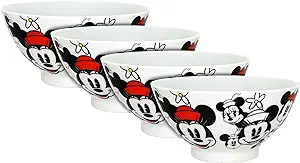 Disney All Over Minnie Soup/Cereal Bowl, Set of 4