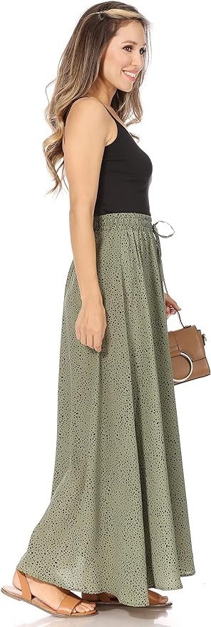Maxi Skirts for Women Reg & Plus Size Women's Long Skirts, Flowy Summer Skirt Aline Elastic High Waisted Trendy 2023