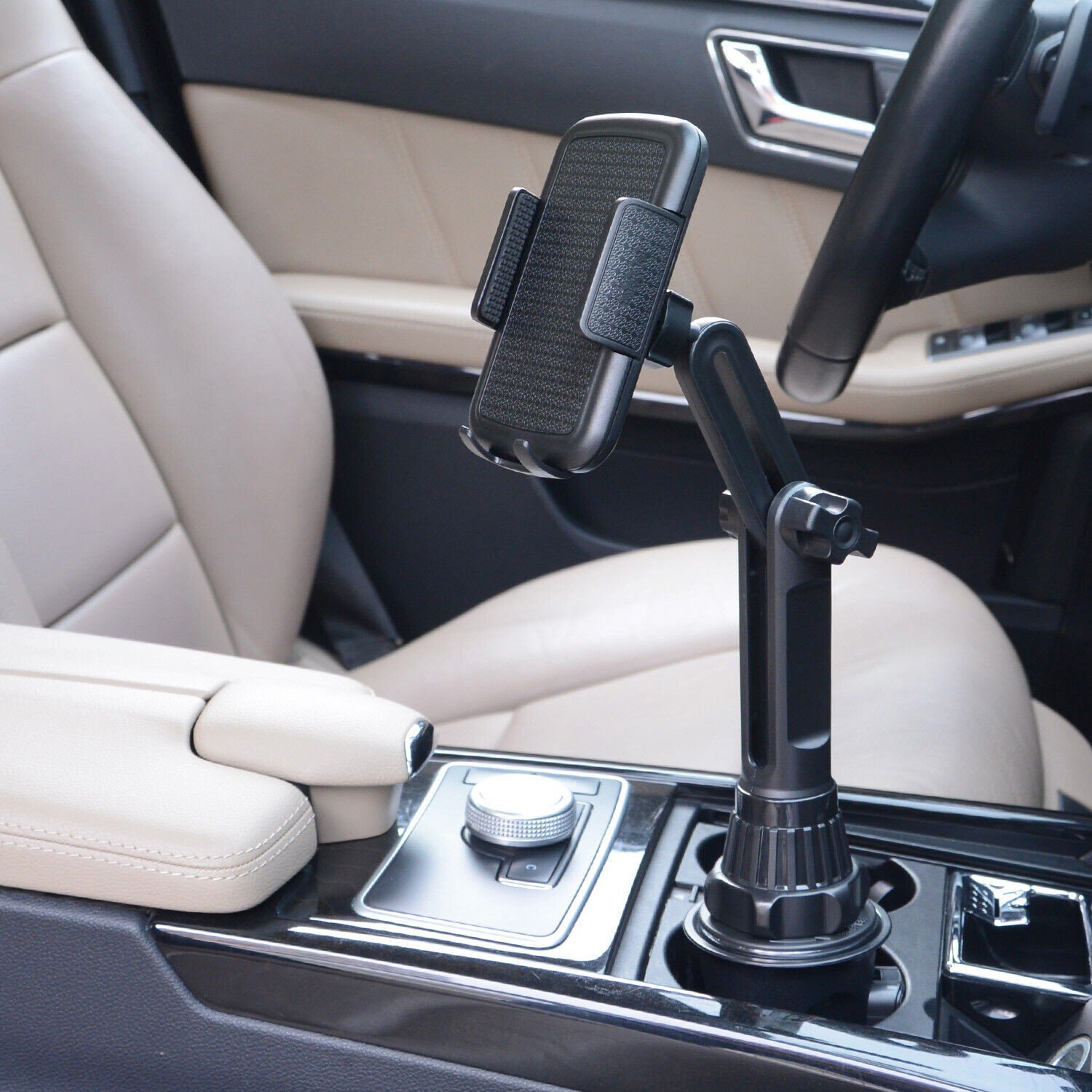 Universal 360° Degree Car Cup Mount Adjustable Holder For iPhone Cell Phone