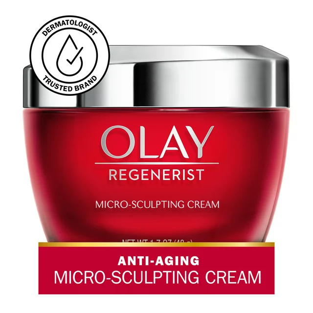 Olay Regenerist Micro-Sculpting Cream, Face Moisturizer for All Skin Types, 1.7 oz