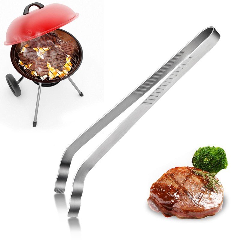 Food Tongs Stainless Steel Kitchen Cooking Tool Accessories Steak Tongs