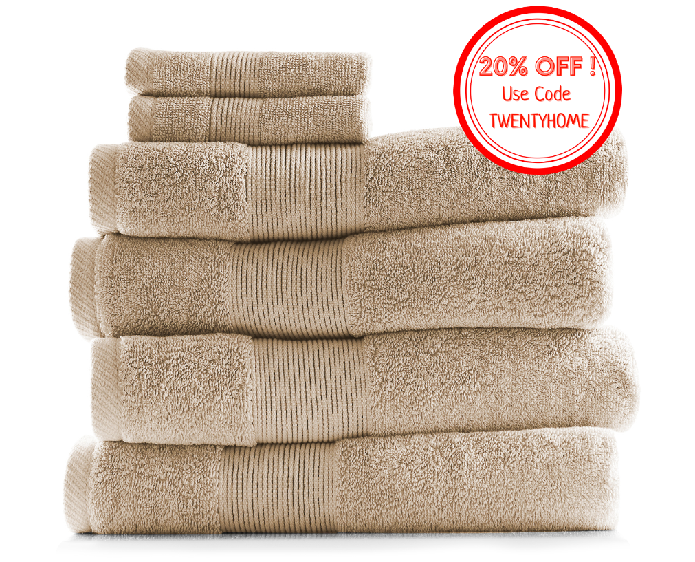 6 Pc Towel Set- 4 Bath Towels & 2 Washcloths Set 100% Cotton Ultra Soft 700 GSM