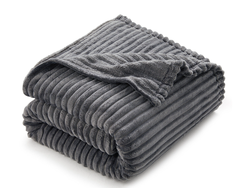 Cut Plush Fleece Blanket Super Soft Lightweight Bed, Couch, Sofa Throw Blankets