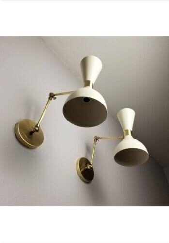 Set Of 2 Italian Sconces Adjustable Wall Lamps In Stilnovo Style Wall Light