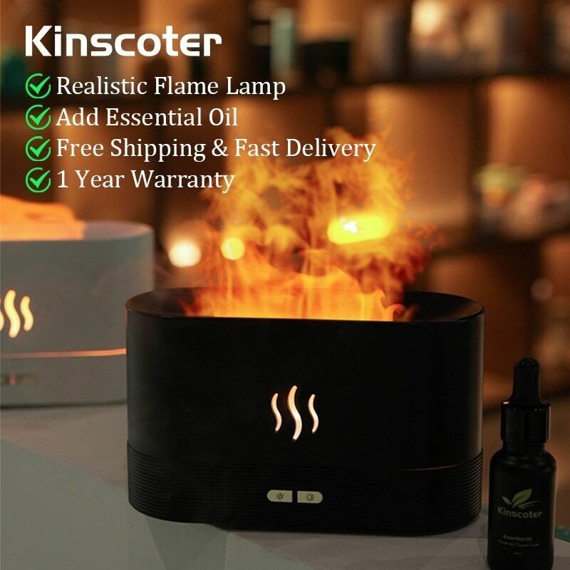 Air Humidifier Aroma Diffuser Ultrasonic Oil Cool Mist Maker Fogger LED Lamp