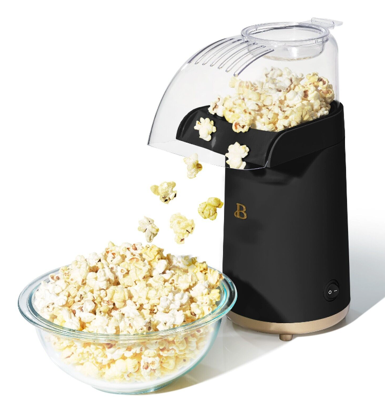 Beautiful Hot Air Popcorn Maker, Black Sesame by Drew Barrymore