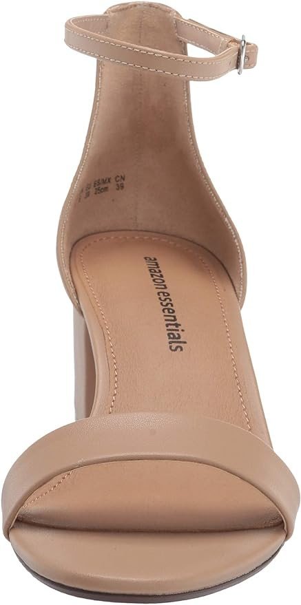 Amazon Essentials Women's Two Strap Heeled Sandal