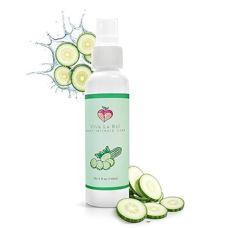 Fresh Cucumber Scented Intimate Care Spray - Deodorant for Women and Men - Personal Care Cleaner for your Private Parts - Booty Spray for Body Odor Elimination - Suitable for All Ages