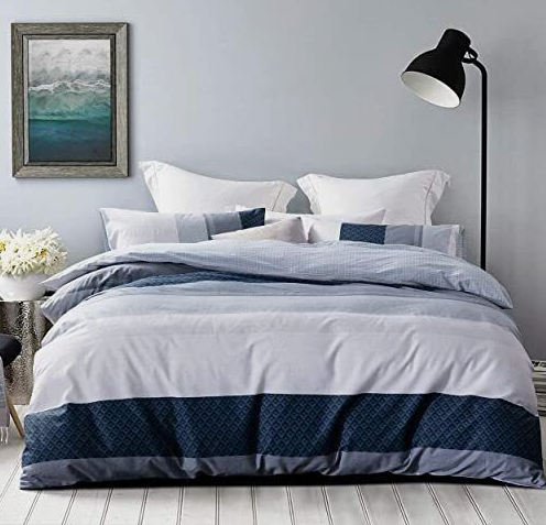 Duvet Cover Queen Set 600 Thread Count Cotton Bedding Set Queen