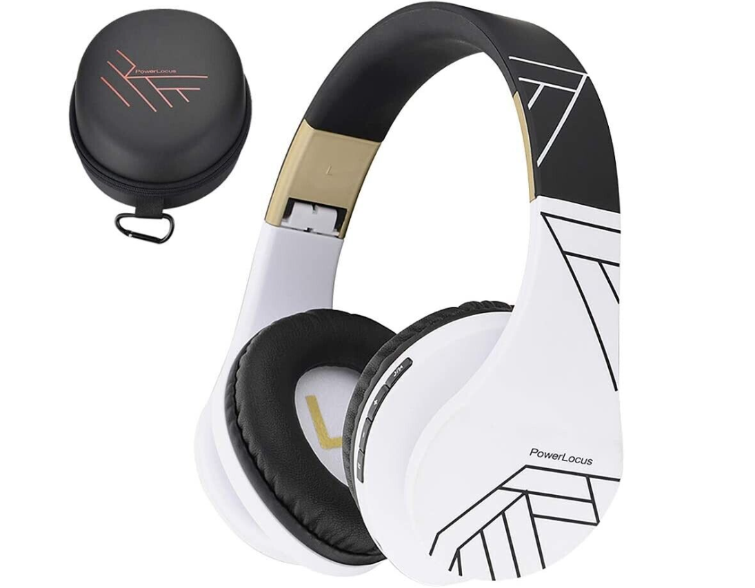 PowerLocus Bluetooth Over-Ear Headphones, Wireless Stereo Foldable Headphones