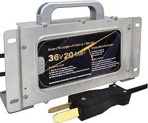 36V 20AMP Golf Cart Waterproof Battery Charger for 36 Volt Club Car EZGO Yamaha Golf Carts with Crowfoot Plug Visit the CAPTOK Store