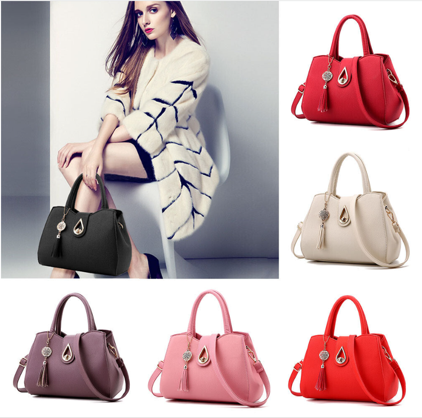 Women Lady Leather Handbags Shoulder Messenger Satchel Tote Crossbody Bags Purse